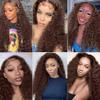 Color 4# Chocolate Brown Human Hair Bundles 22 24 26 inch Deep Wave Bundle Human Hair Dark Brown 3 Bundles 50 Gram Per Bundle 150g Total Brazilian Virgin Remy Hair view 3