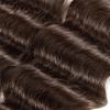 Color 4# Chocolate Brown Human Hair Bundles 22 24 26 inch Deep Wave Bundle Human Hair Dark Brown 3 Bundles 50 Gram Per Bundle 150g Total Brazilian Virgin Remy Hair view 4