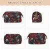 OTVEE Travel Makeup Bag Cosmetic Bag Autumn Charm Make Up Organizer Case Large Wide-open Pouch for Women Purse for Toiletries Accessories Brushes view 3