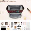 OTVEE Travel Makeup Bag Cosmetic Bag Autumn Charm Make Up Organizer Case Large Wide-open Pouch for Women Purse for Toiletries Accessories Brushes view 4