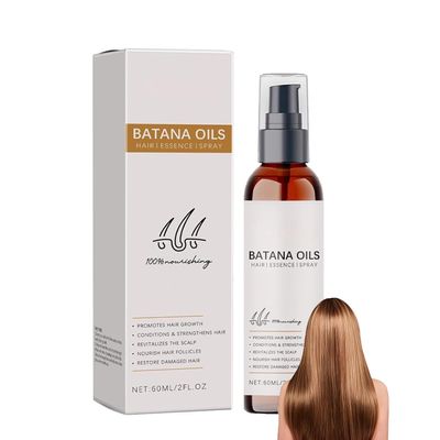 Satinox Oil Hair Shine Spray With Batana,Leave-In Conditioning Mist for Moisturizing, Smoothing, and Frizz Control - Ideal for Dry, Damaged, and Color-Treated Hair, All Hair Types (1pcs)
