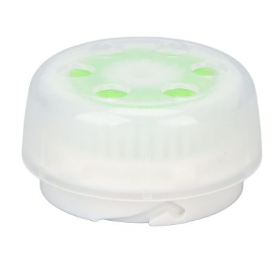 Facial Cleansing Brush Head Soft fibers Dense Foam Deep Pore Cleansing Makeup Remover Brush Head for Electric Facial Cleanser Women Men Daily Use ABS Material (Green)