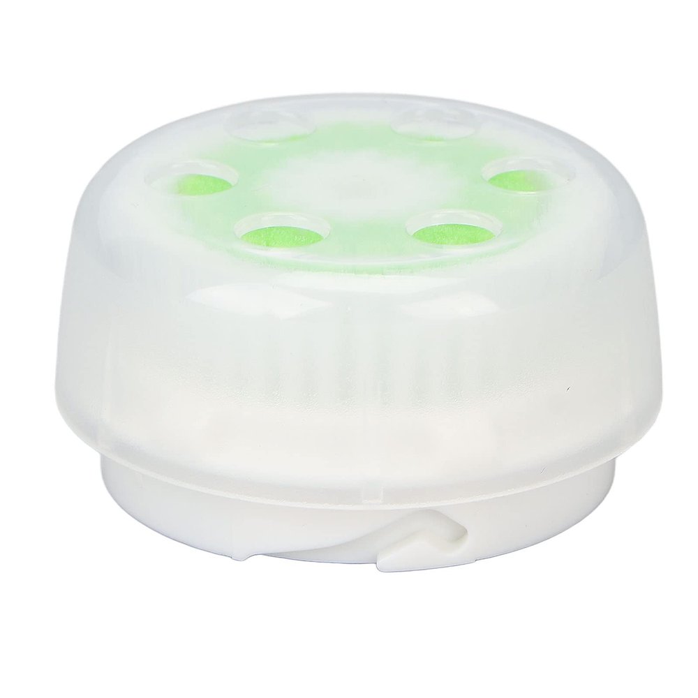 Facial Cleansing Brush Head Soft fibers Dense Foam Deep Pore Cleansing Makeup Remover Brush Head for Electric Facial Cleanser Women Men Daily Use ABS Material (Green)