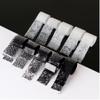 10 Rolls 2.5 * 40cm Black & White Lace Nail Foil, Nail Art Transfer Foil Starry Sky Decals for DIY Manicure Decoration view 1