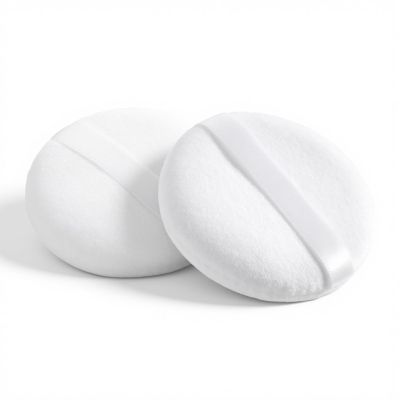 2Pcs Body Puff Face Puff Sponges for Body Face Loose Foundation Sponges Setting Makeup Large White