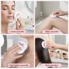 2Pcs Body Puff Face Puff Sponges for Body Face Loose Foundation Sponges Setting Makeup Large White view 4