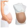 SooTTBE Full Silicone Pregnant Belly False Adult Baby Bump Soft Skin Touch Lightweight Fake Baby Bump for Performance Maternity,Color 1,S view 1