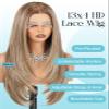 Luwila 26 Inch Straight 13x4 Lace Front Synthetic Wig Dirty Mixed Blonde view 2
