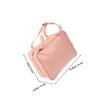 CTIRCHIU Waterproof Hanging Travel Toiletry Bag for Women, Cube Storage Organizer with Hook, Medium Pink Cosmetic Makeup Organizer for Travel and Bathroom Storage view 2