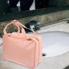 CTIRCHIU Waterproof Hanging Travel Toiletry Bag for Women, Cube Storage Organizer with Hook, Medium Pink Cosmetic Makeup Organizer for Travel and Bathroom Storage view 4