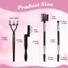 4PCS Eye Brow Brush for Women Eye Lash Brush Double Head Eyes Lash Comb Separator Eyebrow Brushes and Comb Mascara Separator Tool Eyelash Tint Kit for Removes Clump Mascara Eyes Makeup Tools view 3