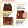 22 Inch Balayage Tape in Hair Extensions Human Hair for Women 2 Tone Ombre #4 Chocolate Brown to #30 Auburn Brown Water Wave Remy Hair PU Skin Weft Adhensive Tape ins Extensions 50g 20pcs view 3