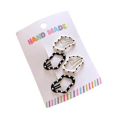 Elegant Spotty Hair Clip Barrette for Women Bunches Photo Props Fashionable Shape Girls' Pin Hair Accessories