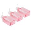 Travel Bottle Pump Bottle Soap Dispenser Bottle 3PCS 100ml Refillable Plastic Empty Pump Bottles for Lotion Shampoo Body Wash Transparent Pink 4.61in Height Dressing Rooms view 4
