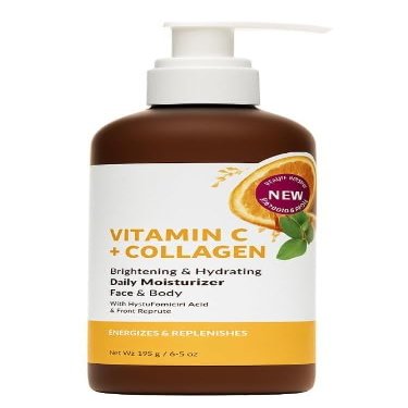 New Zealand Vitamin C & Daily Moisturizer for Dry Skin Hydrating Face Cream with Antioxidants for Radiant, Smooth & Firm-Looking Skin, Lightweight Non-Greasy Formula- 6.5 oz