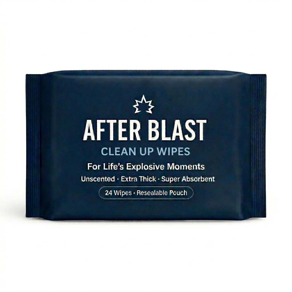 Post-Action Cleanup Wipes Extra Large Ultra-Thick pH Balanced Unscented After Fun Wipes Funny Useful Bachelor Gag Gift Nightstand & Travel Ready Gifts for Him or Her