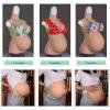 WQCMZO Silicone Fake Pregnancy Belly + Breastplate (4/6/9 Months), Cotton-Filled Belly & Chest for Crossdresser, Transgender,Color 2,6 Months view 3