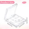 2Pcs Portable Empty Makeup Palette, Empty 9-Grid Eyeshadow Depotting Case, Transparent Makeup Dispensing Storage Boxes for Women Girls Travel DIY Eyeshadow Powder Blush Lipstick view 2