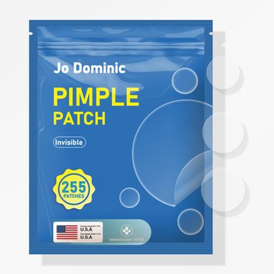 Jo Dominic Invisible Pimple Patches for Face,Day and Night 4 Sizes 255 Counts Thin & Thick Hydrocolloid Acne Patches for Face and Skin, Zits Absorbing Patch, Covering Zits and Blemishes, Spot Stickers