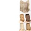 ALLUREMOUR Synthetic Long Straight U-Shaped Half Wig Hair Clip In One-piece Hair Extension Invisible Natural Fake Hairpiece For Wome (T1/35) view 2