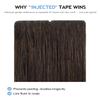 COOKAYU Invisible Tape in Hair Extensions Human Hair, 20Inch 55g view 2