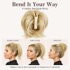 Sotpmal Claw Clip Short Ponytail Extensions for Women, Blonde Highlight view 3