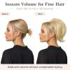 Sotpmal Claw Clip Short Ponytail Extensions for Women, Blonde Highlight view 4