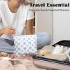 JINSI Travel Makeup Bag for Women Corduroy Cosmetic Bags (Bows) view 4