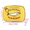 Funny Sardine Tin Makeup Bag, Canned Fish Shaped Cosmetic Pouch & Pencil Case,Creative Cute Pouch for W view 4
