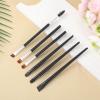6 PCS Small Eyeshadow Brushes Angled Eyeliner Brushes Double Brow Brush Flat Round Eyebrow Brush for Eyeshadow Brows Eyeliner view 4