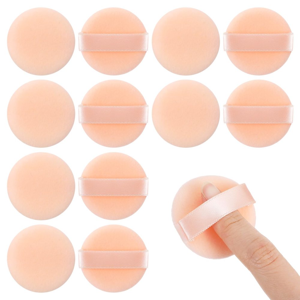 12Pcs Mini Makeup Puff, Small Soft Finger Puffs for Foundation, Powder Sponge Makeup Tool for Create Natural Look for Women - 1.5IN