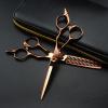 Professional 6-inch Hair Cutting Shears - Japan 440C Bronze Scissors for Precision Haircuts, Thinning, and Barber Hairdressing view 2