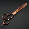 Professional 6-inch Hair Cutting Shears - Japan 440C Bronze Scissors for Precision Haircuts, Thinning, and Barber Hairdressing view 4
