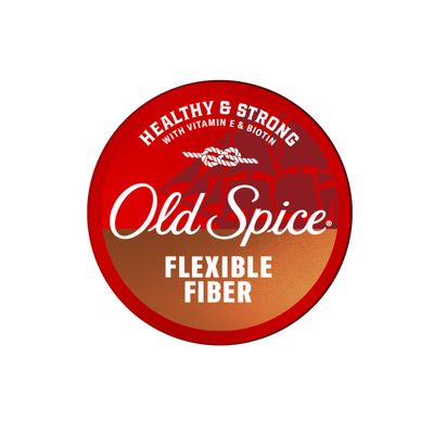 Old Spice Mens Hair Fiber, Flexible Fiber, Healthy & Strong with Vitamin E & Biotin, Hair Styling, Low Hold, Low Shine, 2.22 oz