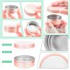 MotBach 50 Pack 1oz Tin Jars, 30ml Metal Tin cans, 1Ounce Aluminum tin can jar Containers with Screw Lid for Lotion Bars, Spices, Salve, Balms, Beard Balm, Toiletries, Creams, Samples, Makeup Cosmetic view 3