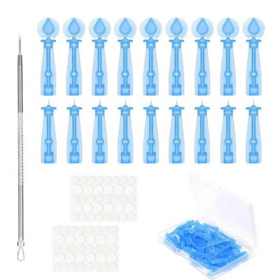 Sterile Needles for Pimples,50pcs Disposable Blackhead and Blemish Remover Tools and 72 Dots Pimple Stickers, for Acne, Whitehead, Comedone