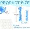 Sterile Needles for Pimples,50pcs Disposable Blackhead and Blemish Remover Tools and 72 Dots Pimple Stickers, for Acne, Whitehead, Comedone view 2