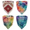 RODAILYCAY 4 Pack Abstract Artistic Mysterious Swirls Hair Scarf Headband for Women Girls, Non Slip Head Covers, Elastic Triangle Head Scarf Bandanas view 1