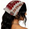 RODAILYCAY 4 Pack Abstract Artistic Mysterious Swirls Hair Scarf Headband for Women Girls, Non Slip Head Covers, Elastic Triangle Head Scarf Bandanas view 2