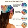 RODAILYCAY 4 Pack Abstract Artistic Mysterious Swirls Hair Scarf Headband for Women Girls, Non Slip Head Covers, Elastic Triangle Head Scarf Bandanas view 3