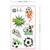 10 Sheets Glow in The Dark Soccer Temporary Tattoos for Adult, Soccer Sport Ball Themed Birthday Luminous Party Decorations Favors Supplies, Cartoon Football Sports Tattoo Sticker Q1013 view 4