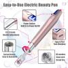 Pen-Dermiprick Facial & Scalp Derma Roller Tool -0.25mm Skin Care Roller with 12 Replacement Heads, Home Use Derma Pen Microneedle Skin Care Kit for Women Men (Red-1) view 3