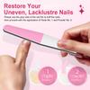 Major Dijit Manicure Strengthening Kit Nail Hardener & Growth System for Damaged, Weak, Split Nails Natural Plate Care Buffer Set Restores Shine in 5 Minutes view 3