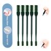 5PCS 2-in-1 Nasal Hair Cutter, Upgrade Manual Double Sided Nose Hair Trimmer Cutter for Women and Men 360Rotating Nose Hair Remover Grooming Tool knife Razor Portable Nostril hair kit (Dark Green) view 1