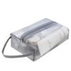 KFVIM Mesh Stationery Bag Men Make Up Bag Korean Storage Makeup Bags Women Cosmetic Pouch Zipper Makeup Bags (L) view 1