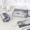 KFVIM Mesh Stationery Bag Men Make Up Bag Korean Storage Makeup Bags Women Cosmetic Pouch Zipper Makeup Bags (L) view 2