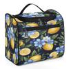 VQUVQV Travel Toiletry Bag for Men Women, Yellow Lemon Flowers Waterproof Hanging Makeup Bag Organizer, Portable Travel Bags for Toiletries, Cosmetic view 1