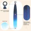 TruYang Braid Ponytail Extensions Straight Black to Blue 26 Inch view 3