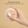 4 PCS Large Fluffy Makeup Sponge, Soft Large Face Body Powder Sponge with Ribbon Bow Handle, Ultra Soft Body Sponges, Washable Reusable Dusting Sponges for Makeup Face, Beige White view 4