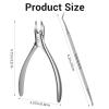 2PCS Heavy Duty Toe Nail Clipper, Professional Thick & Ingrown Toenail Clippers, Pedicure Clipper Toenail Cutters for Men Women Seniors, Stainless Steel view 2